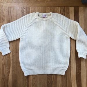 Irish Fisherman’s Chunky Pure Wool Knit Sweater